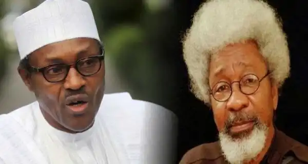 Buhari, Wole Soyinka meet inside Presidential Villa